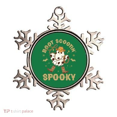 Boot Scootin Spooky Cute Halloween Cowboy Ghost Ornament