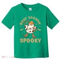 Boot Scootin Spooky Cute Halloween Cowboy Ghost Toddler T-Shirt thumb 0
