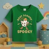 Boot Scootin Spooky Cute Halloween Cowboy Ghost Toddler T-Shirt thumb 3