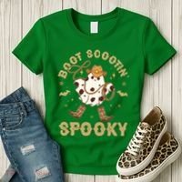 Boot Scootin Spooky Cute Halloween Cowboy Ghost Women's T-Shirt thumb 3