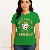 Boot Scootin Spooky Cute Halloween Cowboy Ghost Women's T-Shirt thumb 4