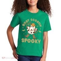 Boot Scootin Spooky Cute Halloween Cowboy Ghost Kids T-Shirt thumb 2
