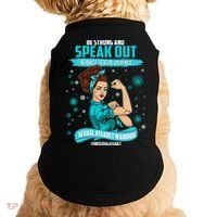 Be Strong Speak Out Against Sexual Violence Sexual Assault Warrior Doggie Tank thumb 0