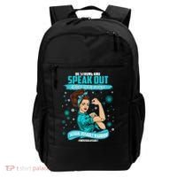 Be Strong Speak Out Against Sexual Violence Sexual Assault Warrior Backpack thumb 0
