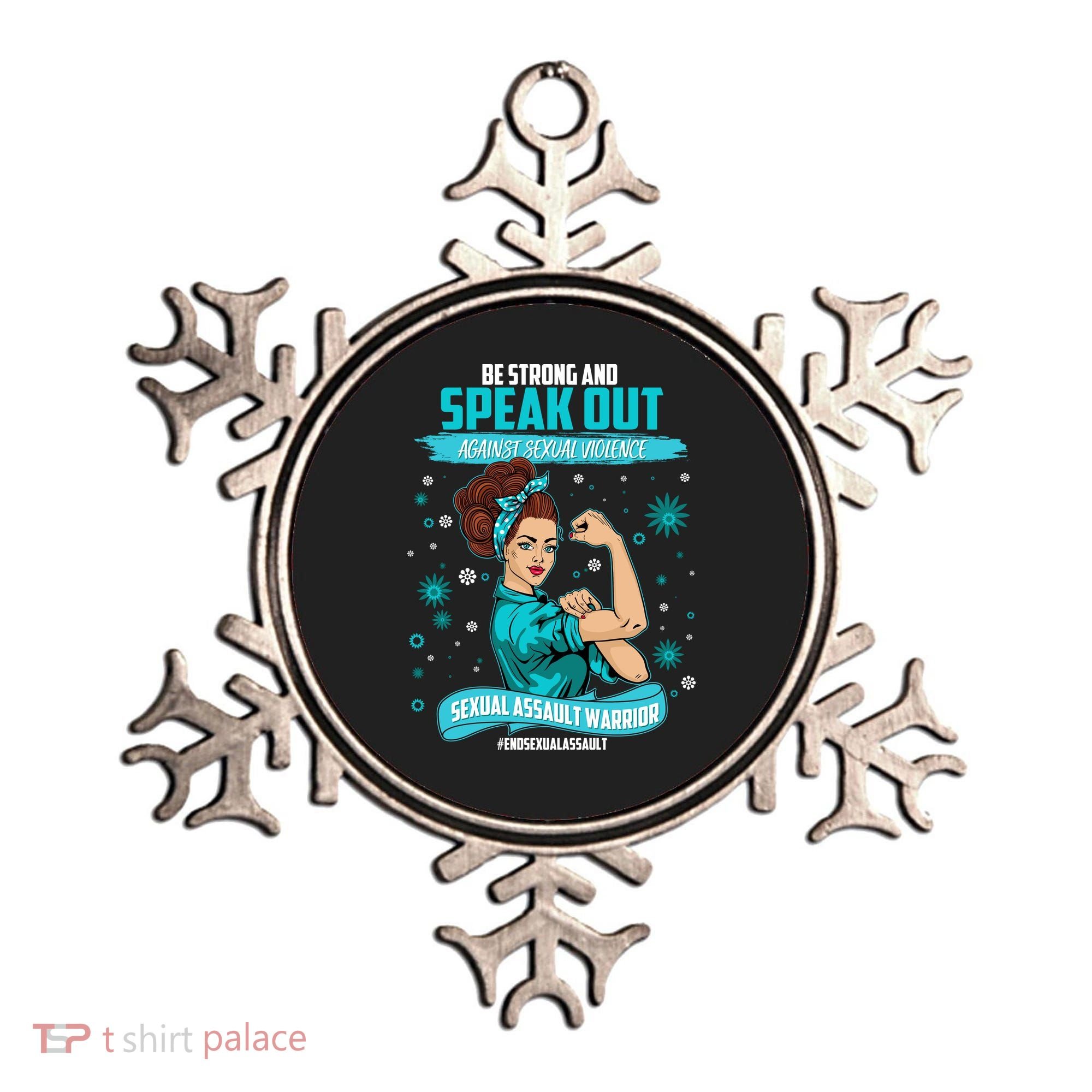 Be Strong Speak Out Against Sexual Violence Sexual Assault Warrior Ornament