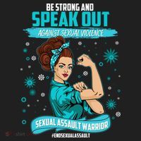 Be Strong Speak Out Against Sexual Violence Sexual Assault Warrior Hat thumb 2