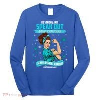 Be Strong Speak Out Against Sexual Violence Sexual Assault Warrior Long Sleeve Shirt thumb 0