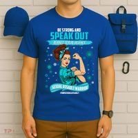 Be Strong Speak Out Against Sexual Violence Sexual Assault Warrior T-Shirt thumb 6