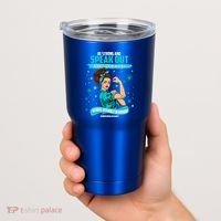 Be Strong Speak Out Against Sexual Violence Sexual Assault Warrior Tumbler thumb 2