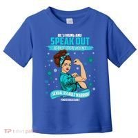 Be Strong Speak Out Against Sexual Violence Sexual Assault Warrior Toddler T-Shirt thumb 0