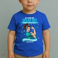 Be Strong Speak Out Against Sexual Violence Sexual Assault Warrior Toddler T-Shirt thumb 2