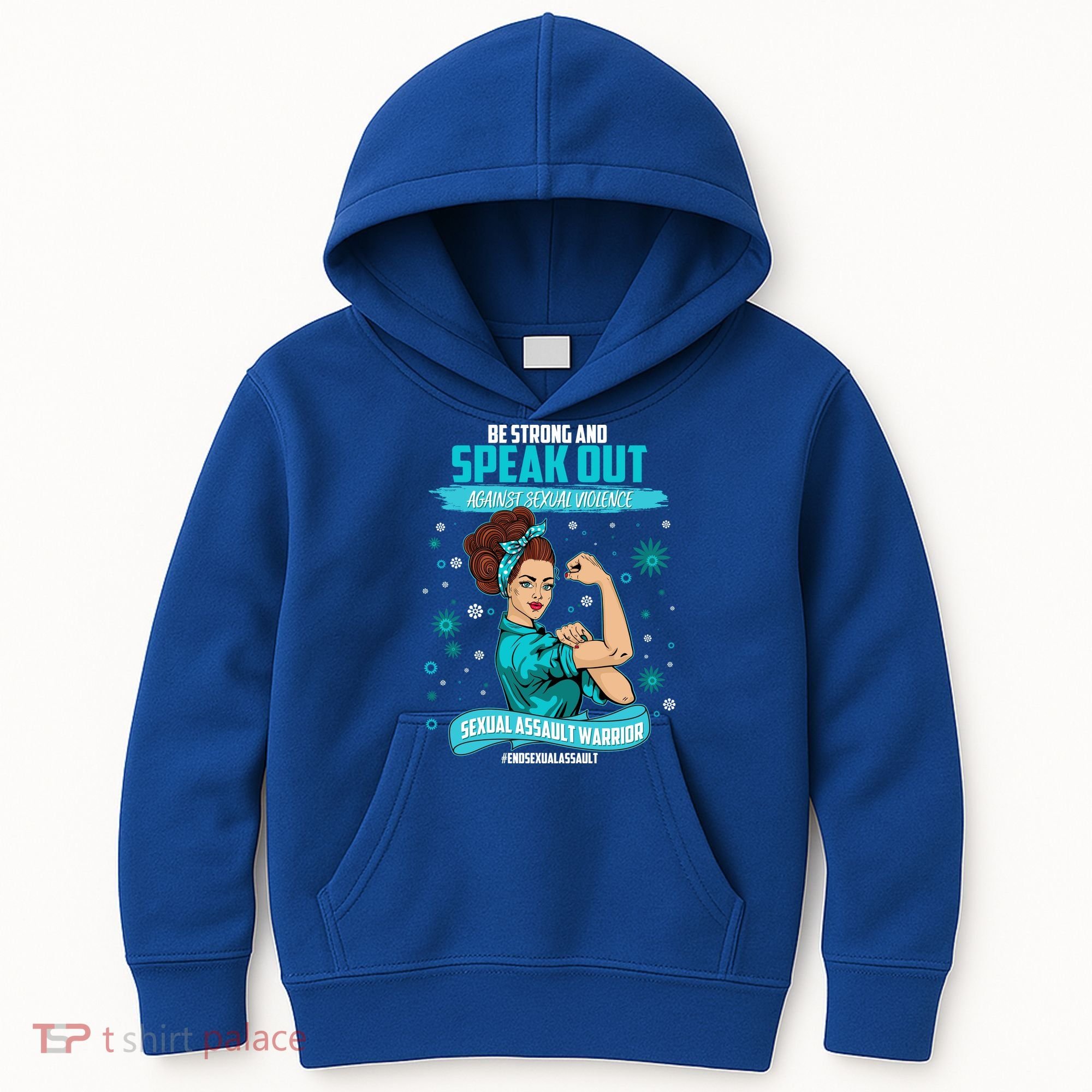 Be Strong Speak Out Against Sexual Violence Sexual Assault Warrior Kids Hoodie