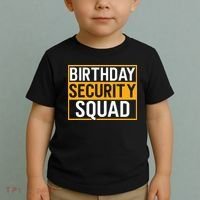 Birthday Security Squad Funny Family Party Best Ever Toddler T-Shirt thumb 2