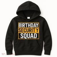Birthday Security Squad Funny Family Party Best Ever Kids Hoodie thumb 0