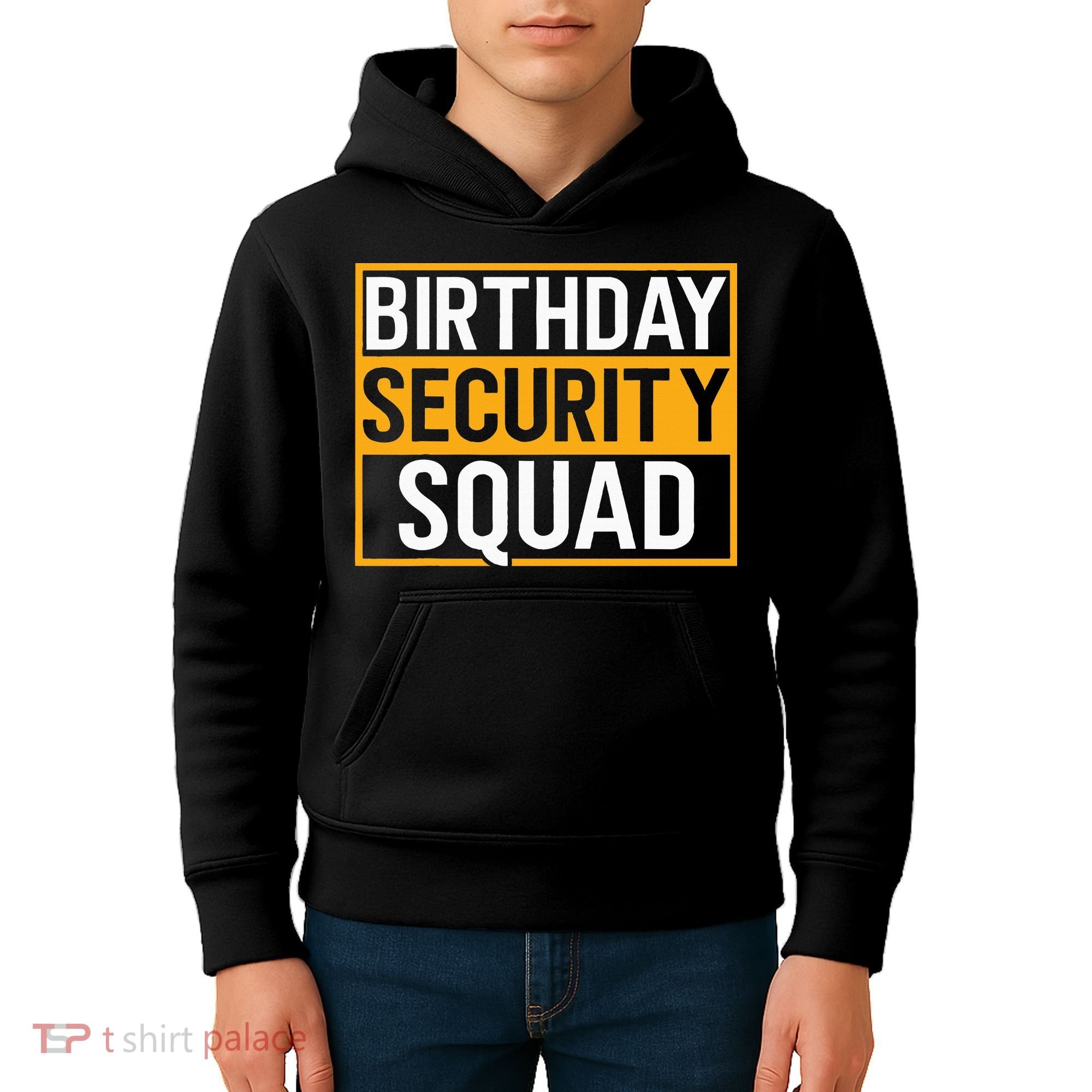 Birthday Security Squad Funny Family Party Best Ever Kids Hoodie