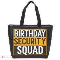 Birthday Security Squad Funny Family Party Best Ever Tote Bag thumb 0