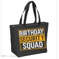 Birthday Security Squad Funny Family Party Best Ever Tote Bag thumb 2