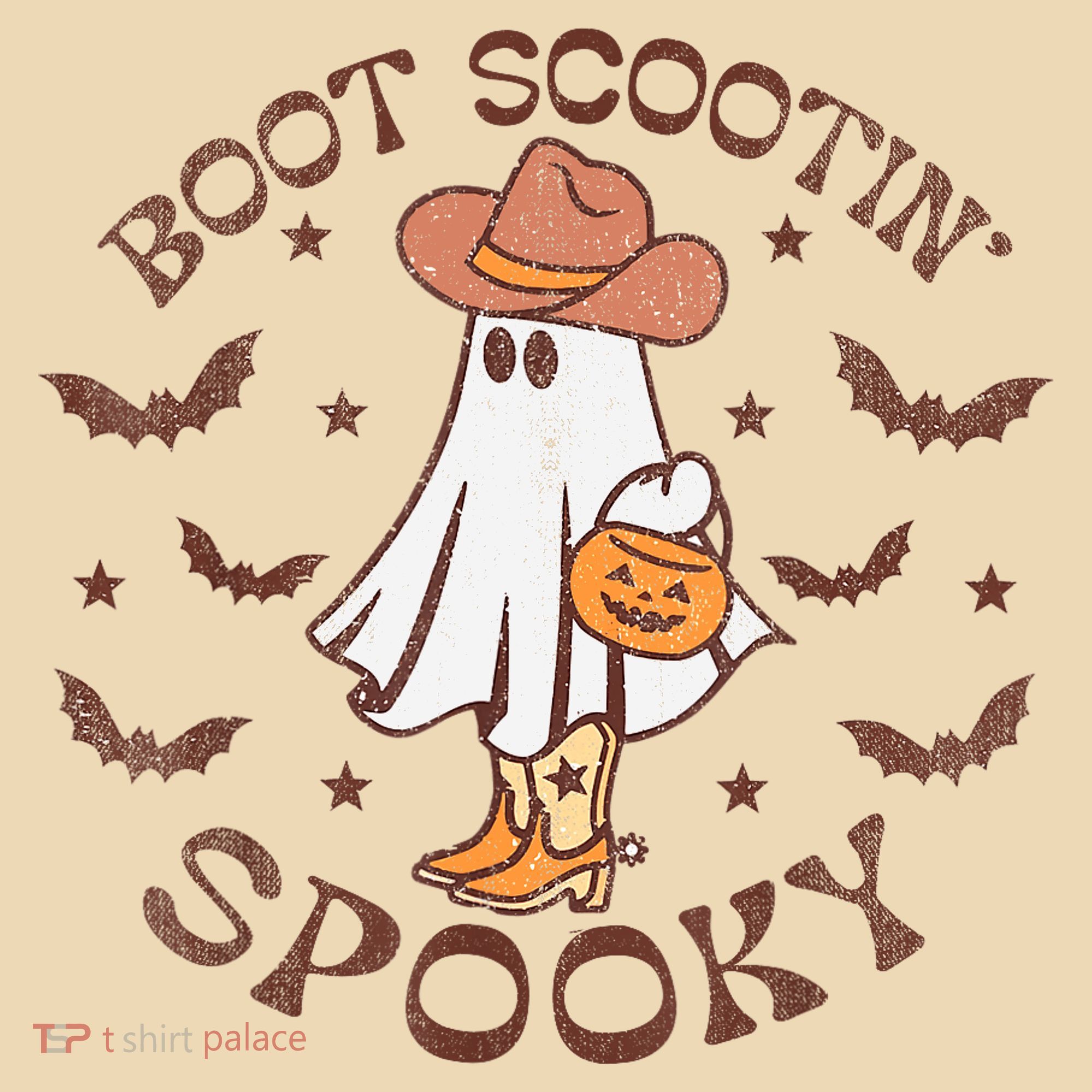 Boot Scootin Spooky Western Halloween Retro Fall Halloween Tote Bag