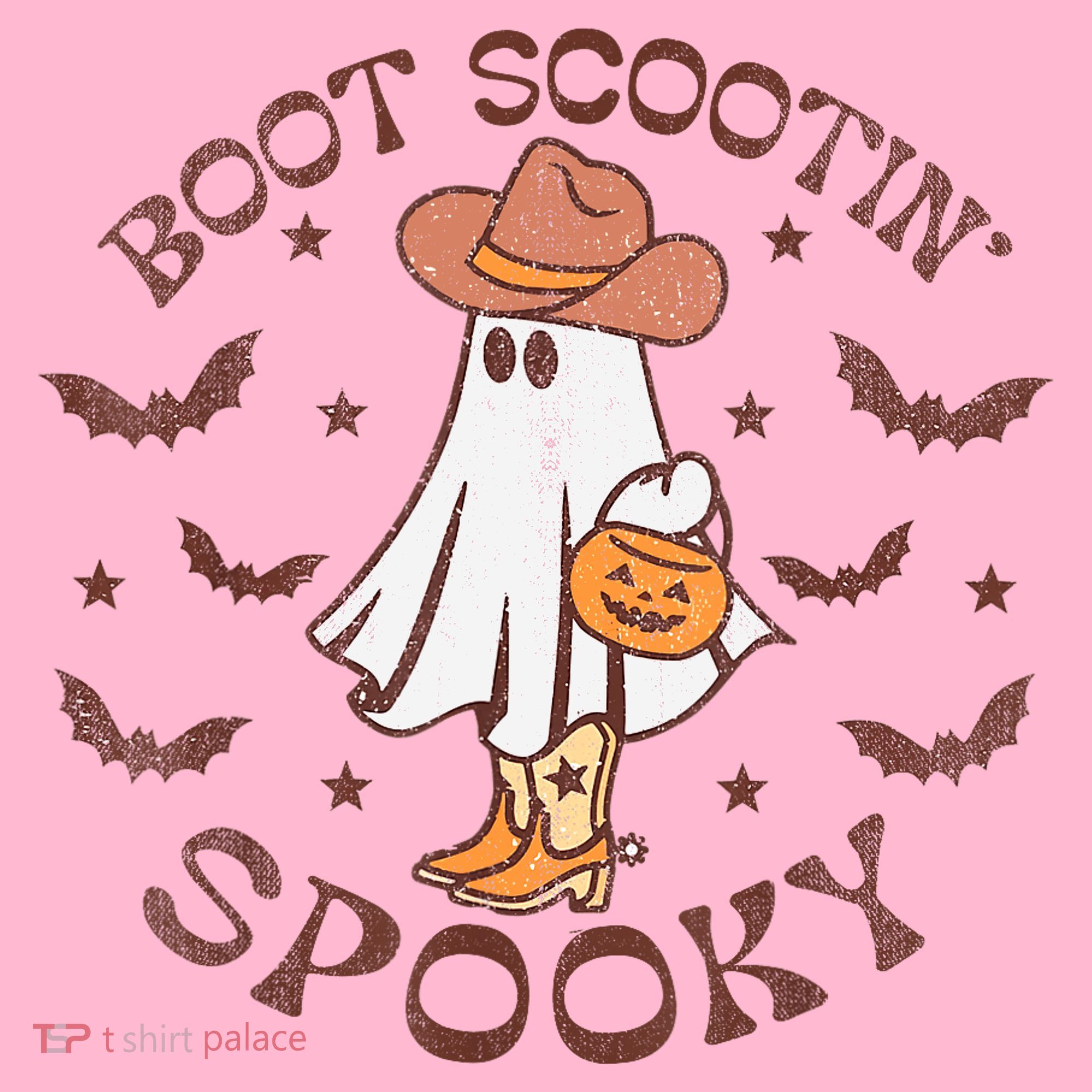 Boot Scootin Spooky Western Halloween Retro Fall Halloween Coaster