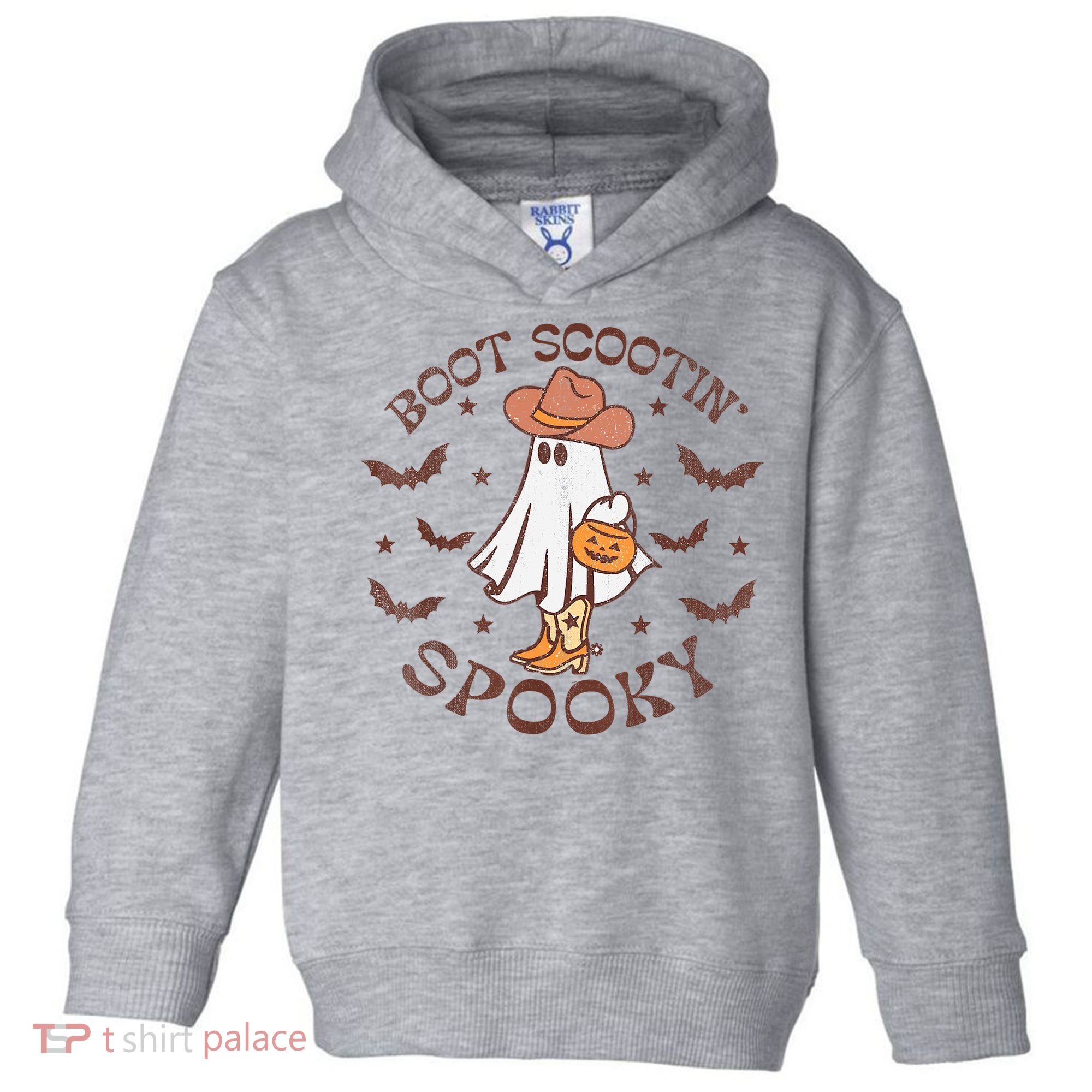 Boot Scootin Spooky Western Halloween Retro Fall Halloween Toddler Hoodie
