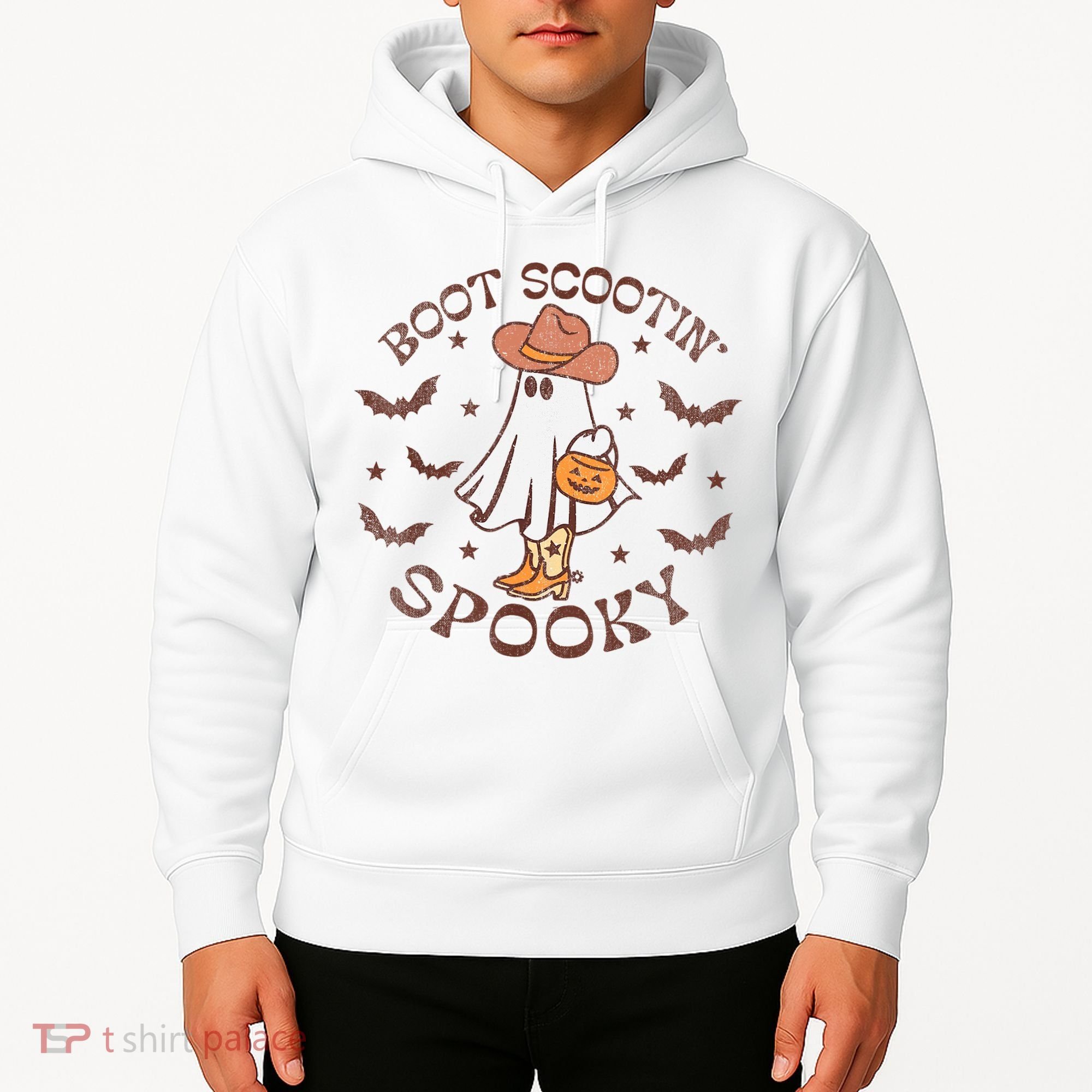 Boot Scootin Spooky Western Halloween Retro Fall Halloween Hoodie