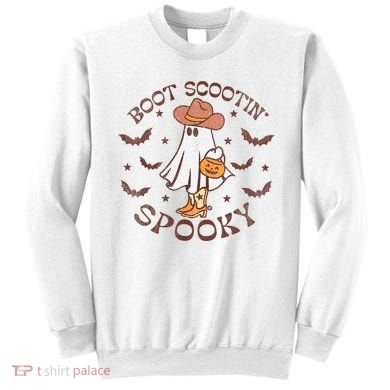 Boot Scootin Spooky Western Halloween Retro Fall Halloween Sweatshirt