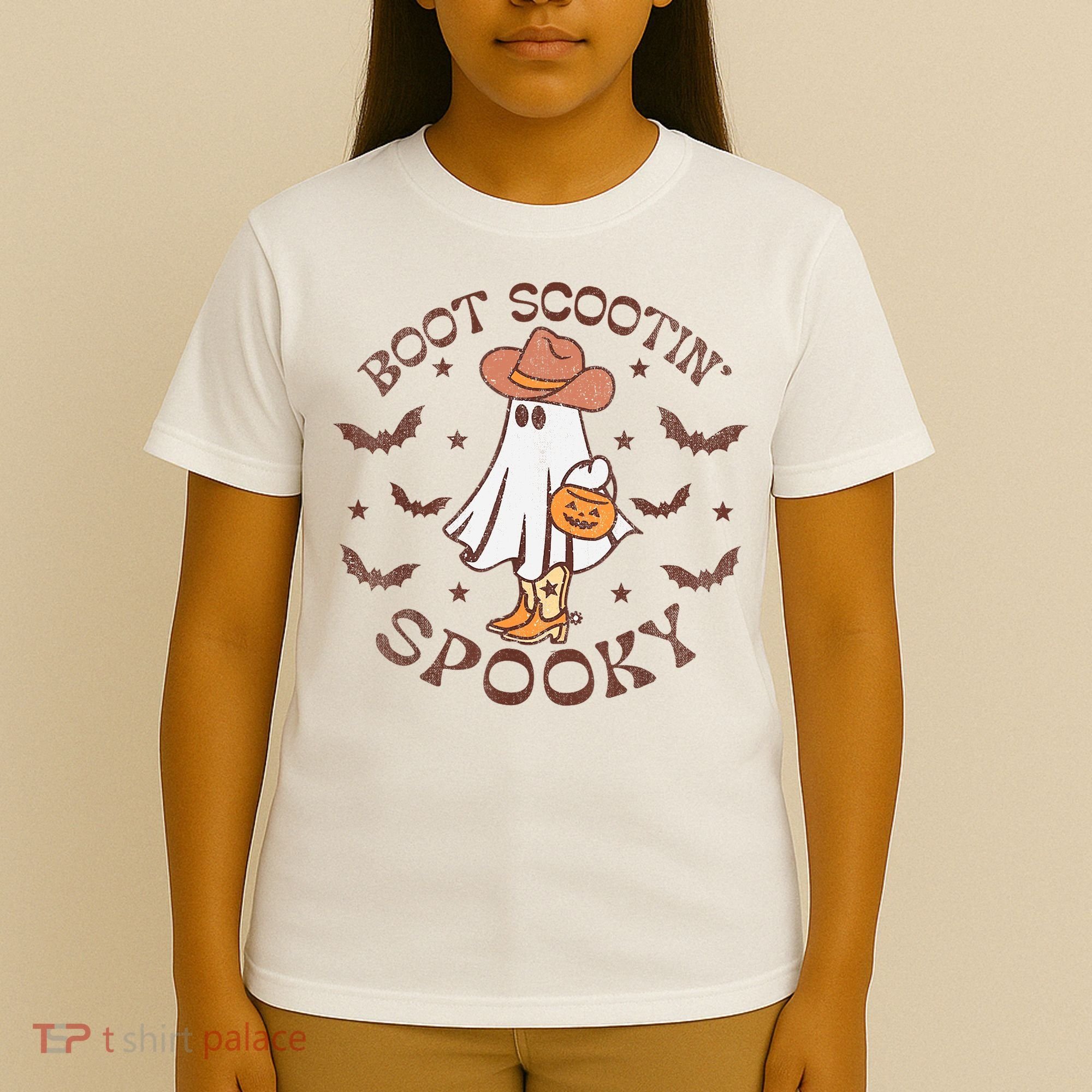 Boot Scootin Spooky Western Halloween Retro Fall Halloween T-Shirt