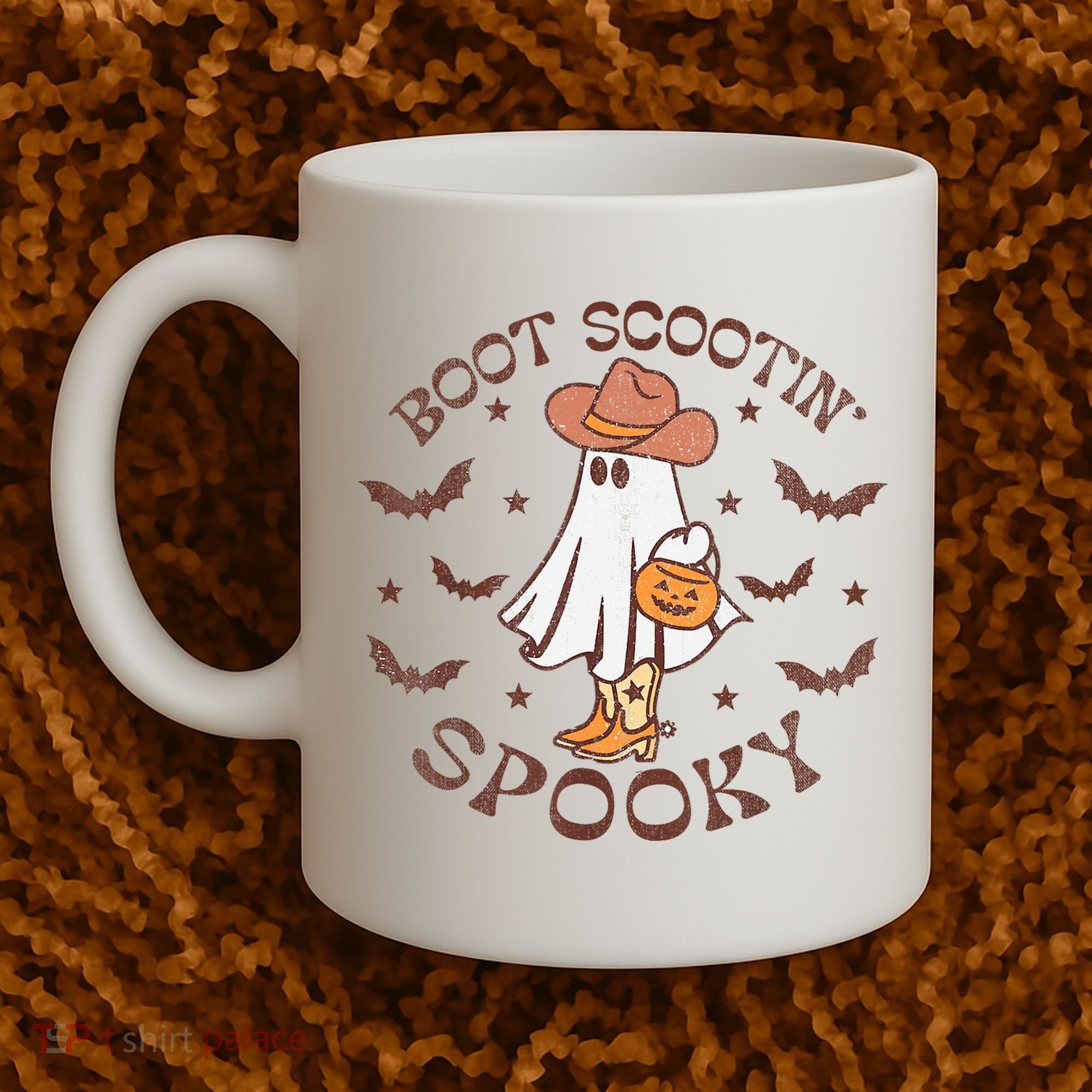 Boot Scootin Spooky Western Halloween Retro Fall Halloween Coffee Mug