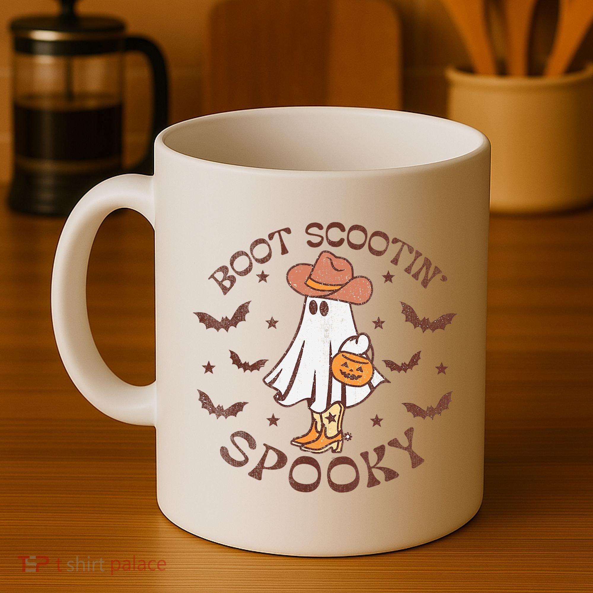 Boot Scootin Spooky Western Halloween Retro Fall Halloween Coffee Mug