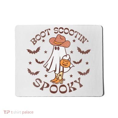 Boot Scootin Spooky Western Halloween Retro Fall Halloween Mousepad