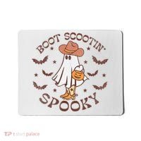 Boot Scootin Spooky Western Halloween Retro Fall Halloween Mousepad thumb 0