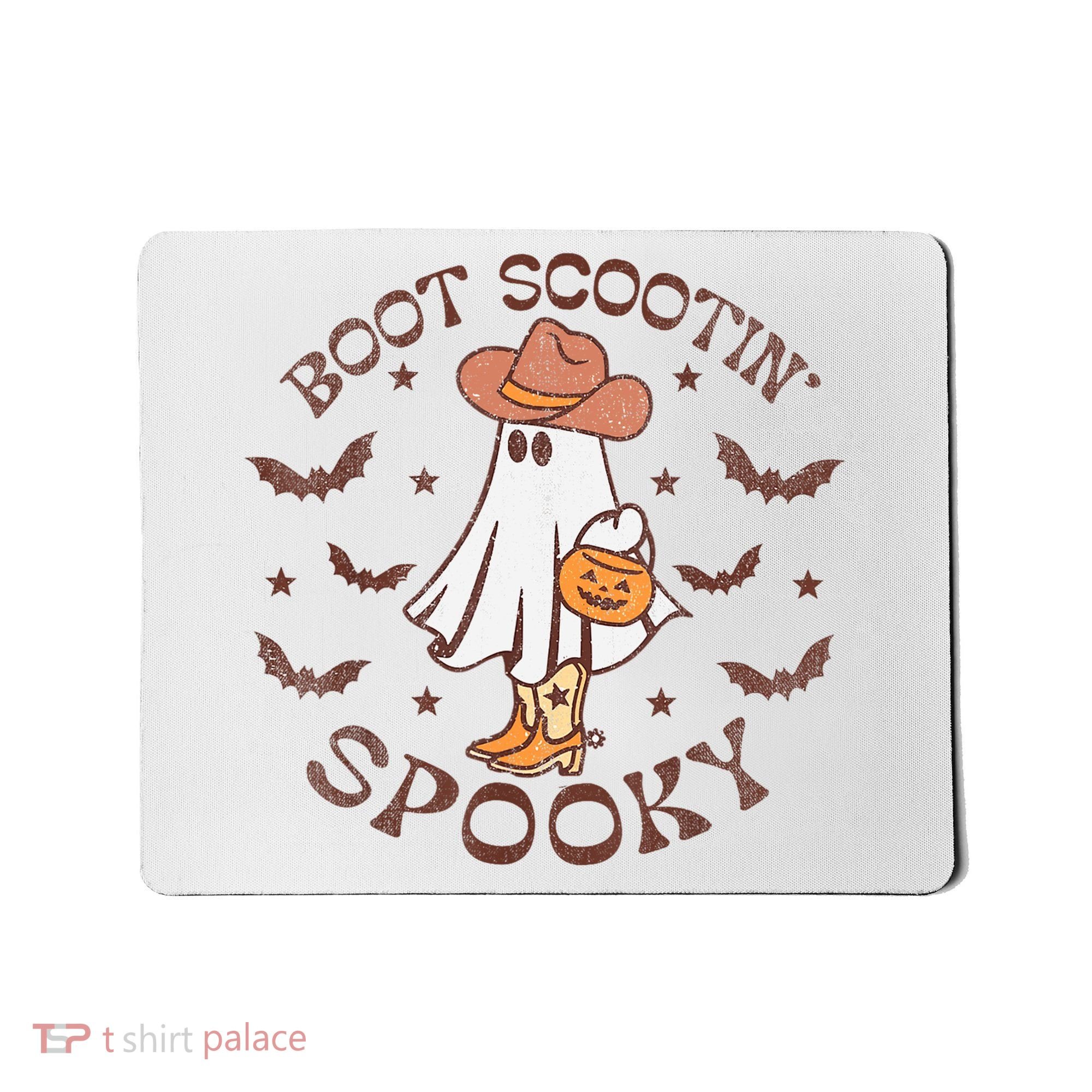 Boot Scootin Spooky Western Halloween Retro Fall Halloween Mousepad