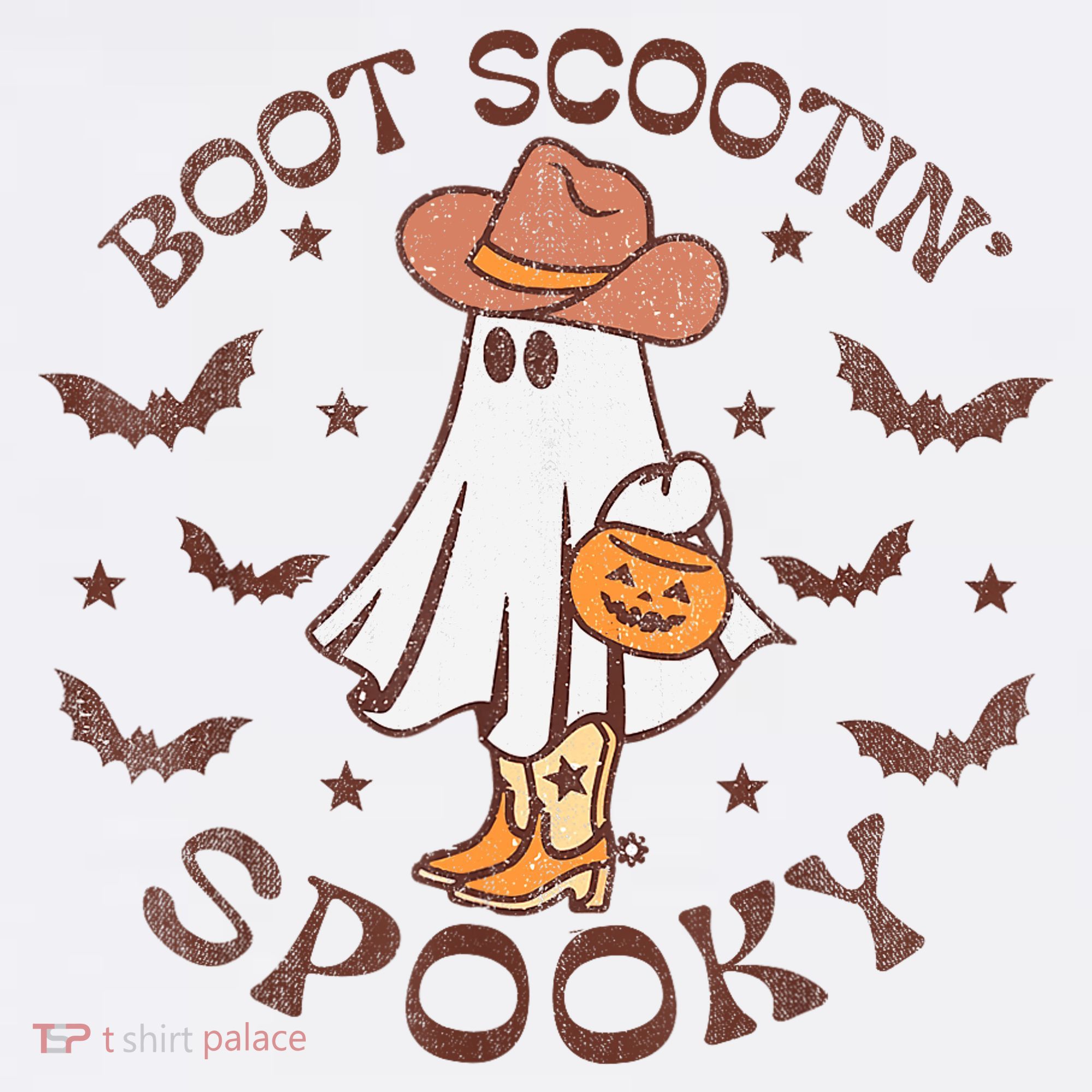 Boot Scootin Spooky Western Halloween Retro Fall Halloween Baby Bodysuit