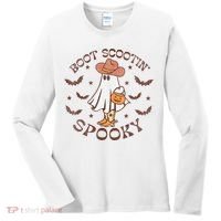Boot Scootin Spooky Western Halloween Retro Fall Halloween Women's Long Sleeve Shirt thumb 0