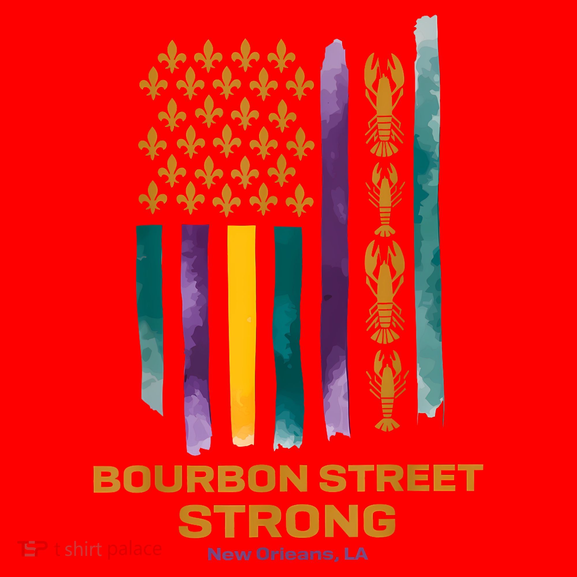 Bourbon Street Strong Us Santa Hat