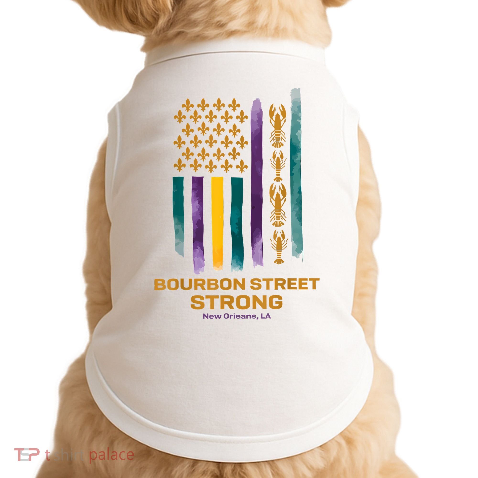 Bourbon Street Strong Us Doggie Tank