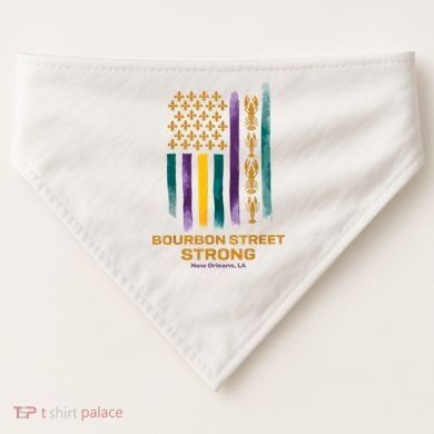 Bourbon Street Strong Us USA-Made Doggie Bandana