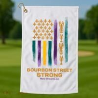 Bourbon Street Strong Us Golf Towel thumb 1