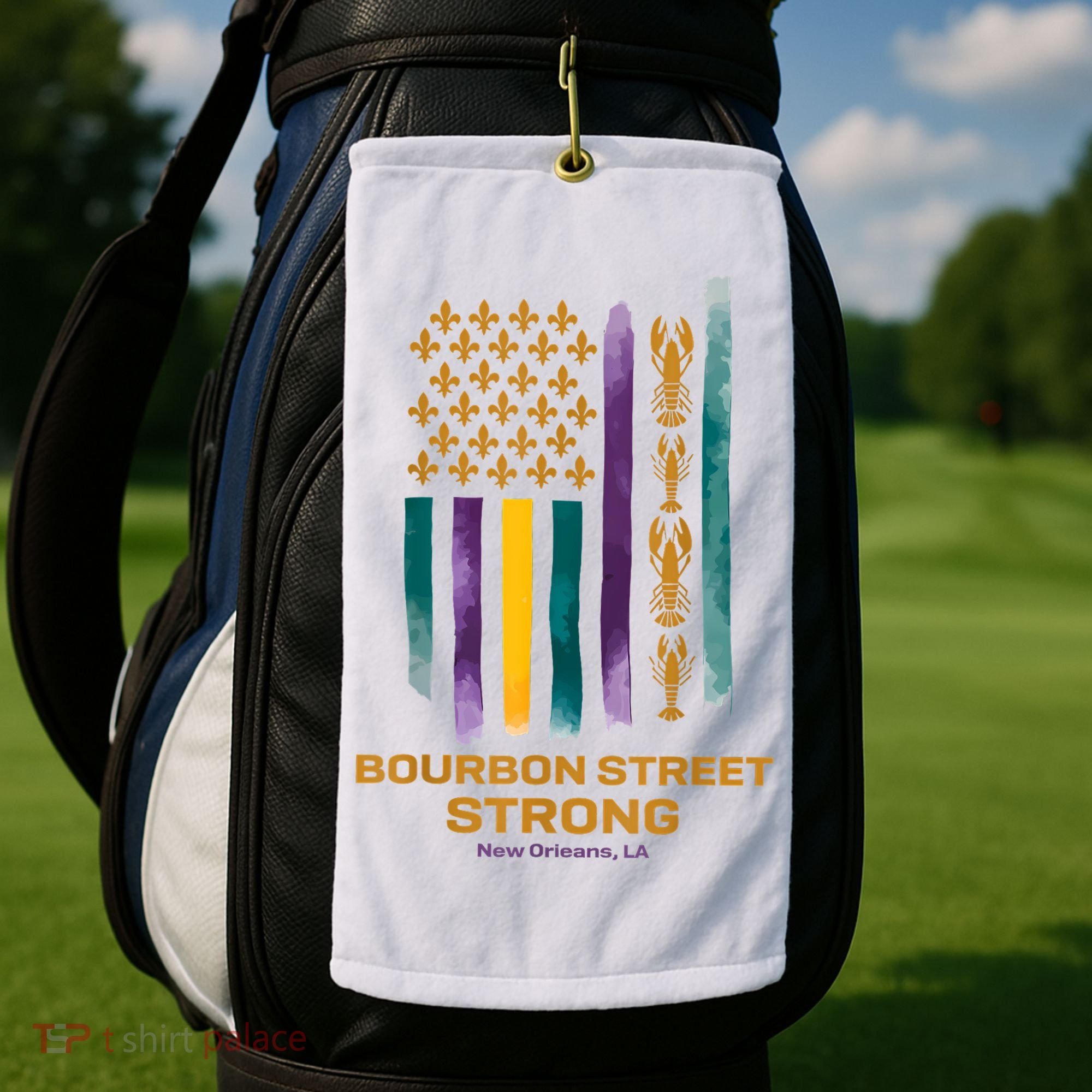 Bourbon Street Strong Us Golf Towel