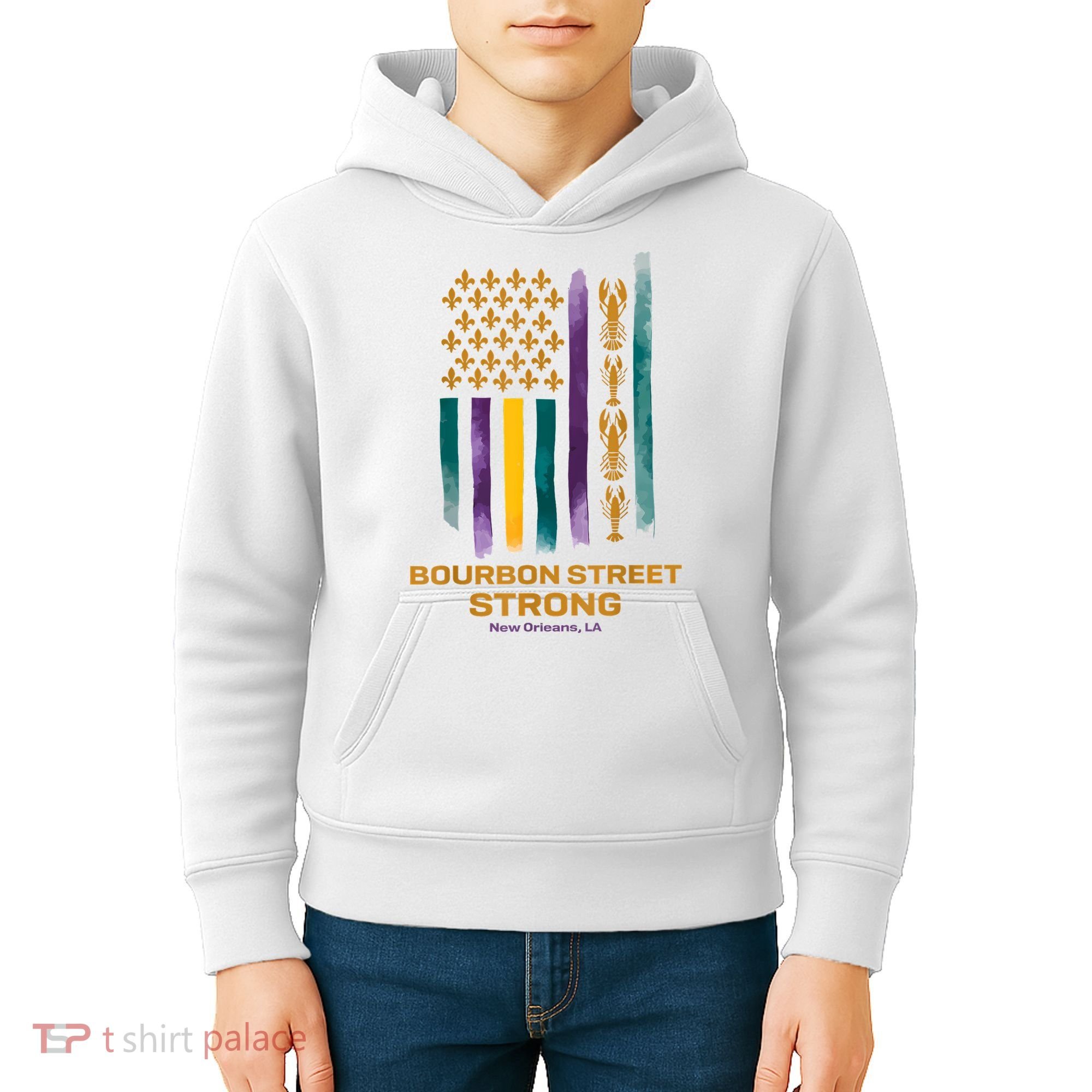 Bourbon Street Strong Us Kids Hoodie