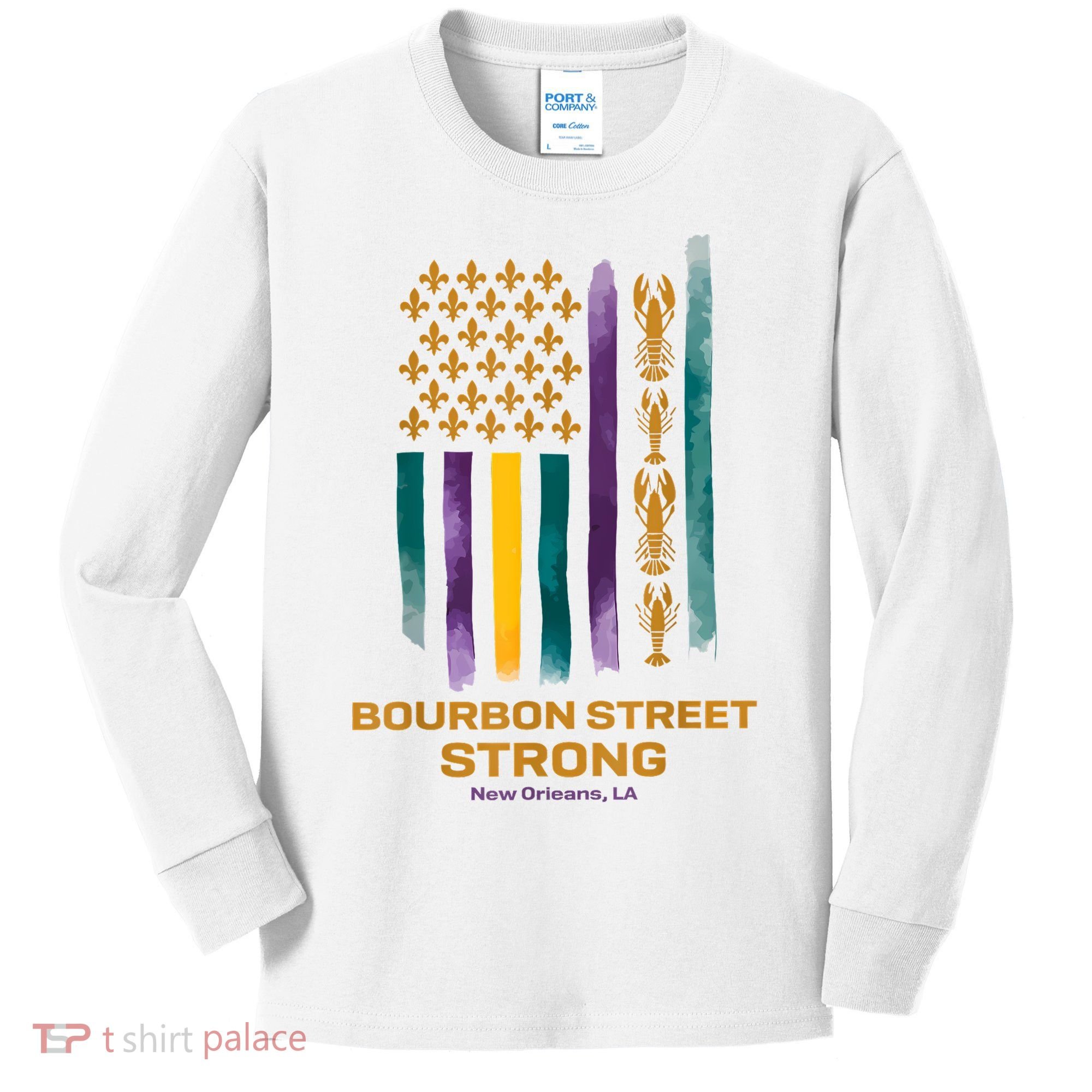 Bourbon Street Strong Us Kids Long Sleeve Shirt