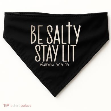 Be Salty Stay Lit Matthew 51316 USA-Made Doggie Bandana