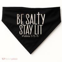 Be Salty Stay Lit Matthew 51316 USA-Made Doggie Bandana thumb 0