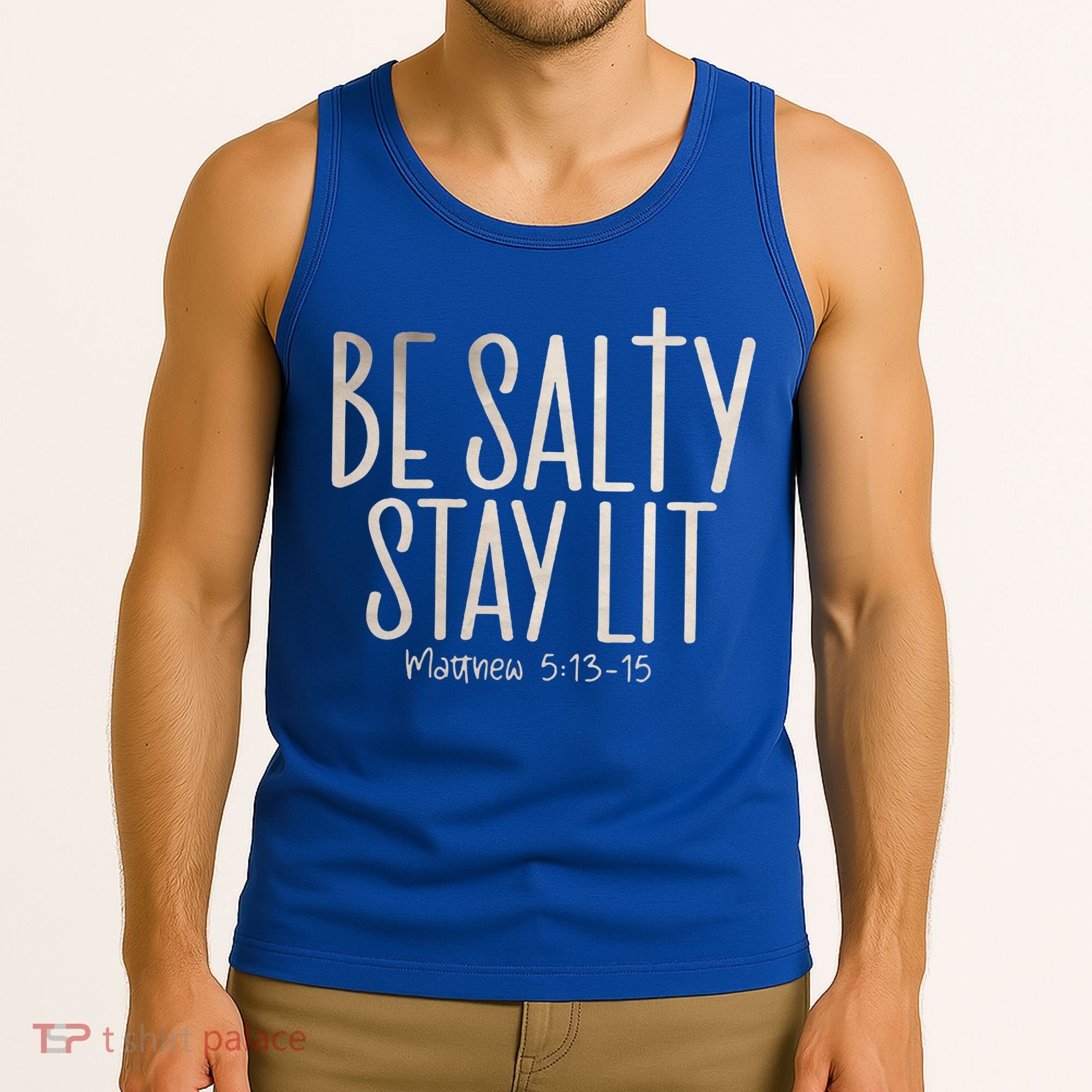 Be Salty Stay Lit Matthew 51316 Tank Top