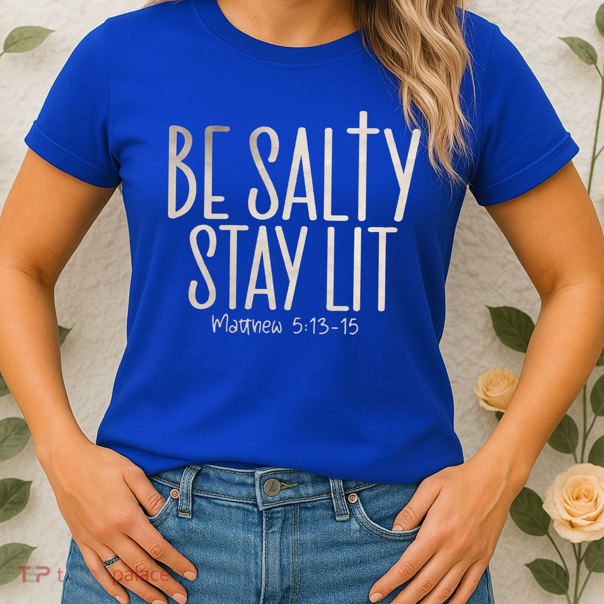 Be Salty Stay Lit Matthew 51316 Women's T-Shirt