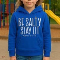 Be Salty Stay Lit Matthew 51316 Kids Hoodie thumb 3