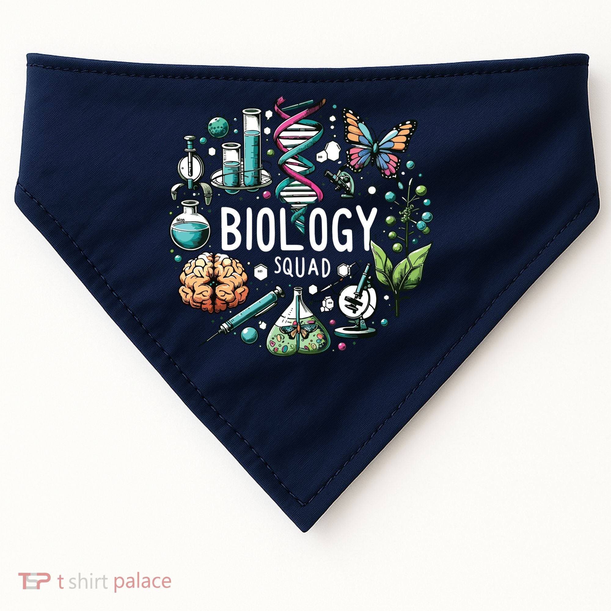 Biology Squad Scientists Biology Shirts For Biologist USA-Made Doggie Bandana
