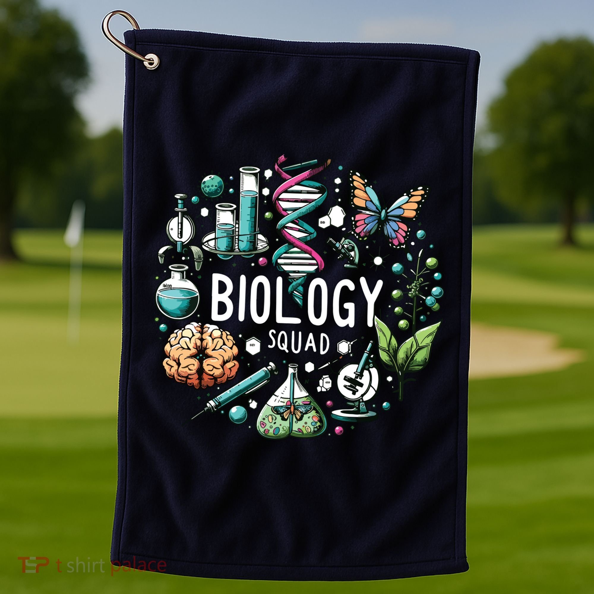 Biology Squad Scientists Biology Shirts For Biologist Golf Towel