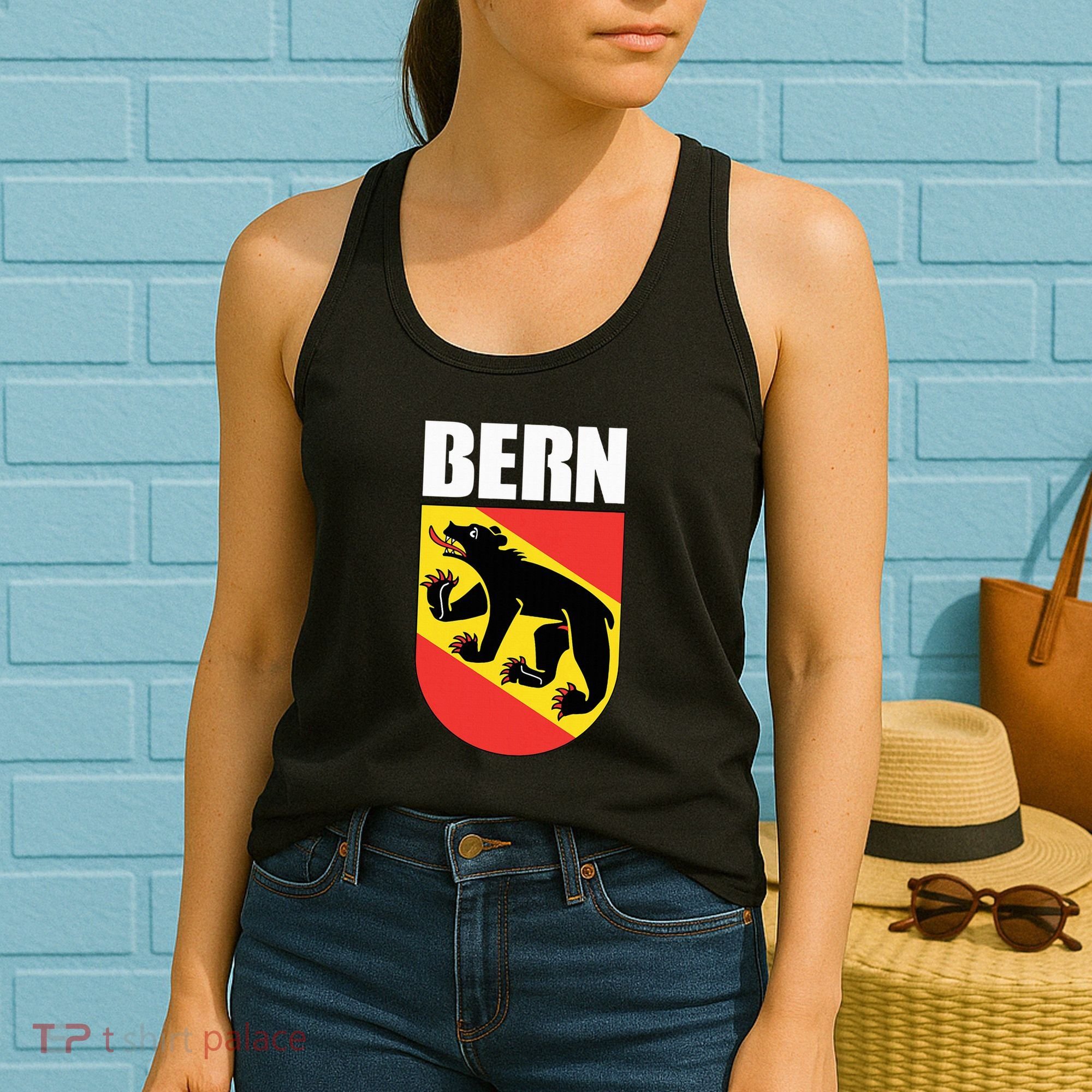 Bern Switzerland Souvenir Swiss National Day Gifts Suisse Women's Tank Top