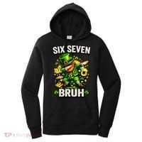 Bruh Six Seven Meme 67 Dabbing Leprechaun St Patricks Day Women's Hoodie thumb 0